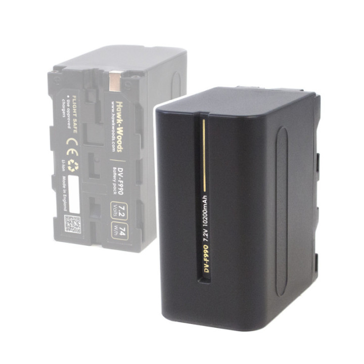 Hawkwoods DV-F990 - Sony Replacement L Series Battery