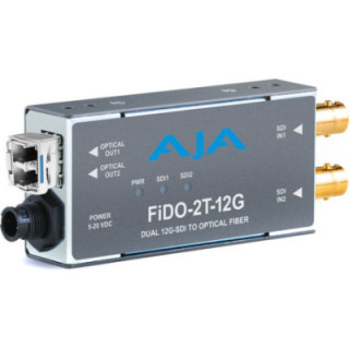 AJA FiDO-2T-12G - 2-Channel 12G-SDI to Single-Mode LC Fiber Transmitter