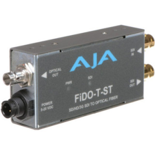 AJA FiDO-T-ST-R0 - Single-channel SD/HD/3G SDI to Optical Fiber