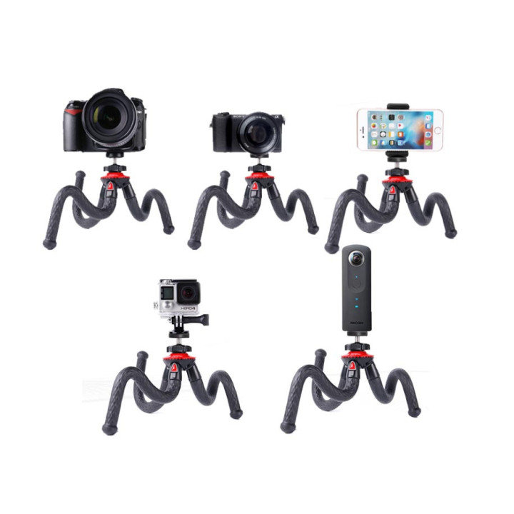 FotoPro Ufo2+SJ-85+GA-1 - Mini Flexible Tripod Kit with ball head and cell phone adapter