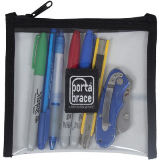 Portabrace POUCH-CLEAR6 - Clear Equipment Pouch - 6 Inches x 6 Inches