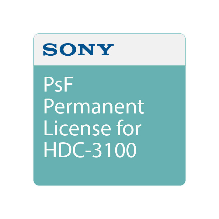 Sony HZC-PSF50 - Permanent License - 1080/25p & 24p for HDC3500/3100/3170, HDC-P50