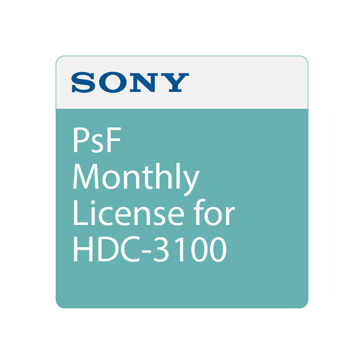 Sony HZC-PSF50M - 30 days License - 1080/25p & 24p for HDC3500/3100/3170, HDC-P50