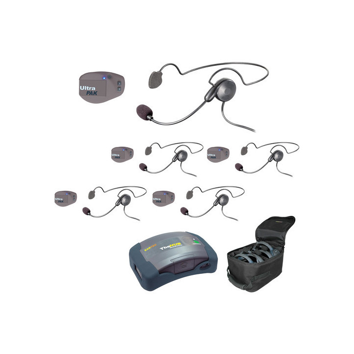 Eartec UPCYB5 - 1 HUB, 5 UltraPAK & 5 Cyber Headsets