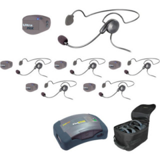 Eartec UPCYB6 - 1 HUB, 6 UltraPAK & 6 Cyber Headsets