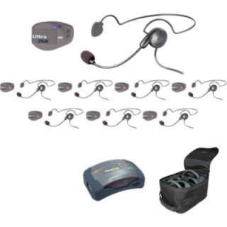 Eartec UPCYB8 - 1 HUB, 8 UltraPAK & 8 Cyber Headsets
