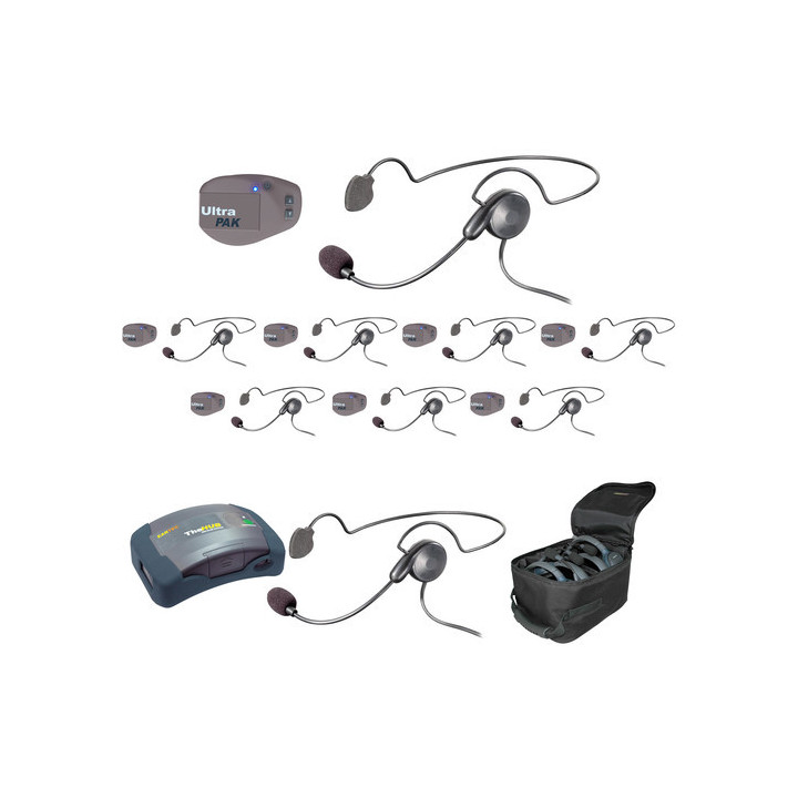 Eartec UPCYB9 - 1 HUB, 8 UltraPAK & 9 Cyber Headsets