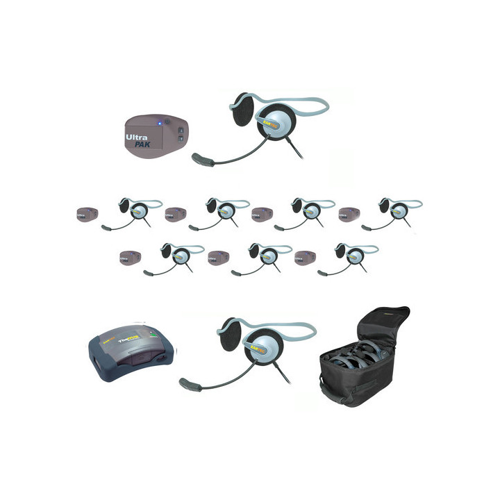 Eartec UPMON9 - 1 HUB, 8 UltraPAK & 9 Monarch Headsets