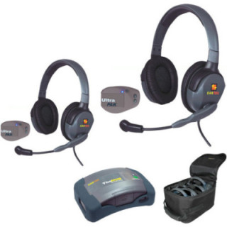 Eartec UPMX4GD2 - 1 HUB, 2 UltraPAK & 2 Max 4G Double Headsets