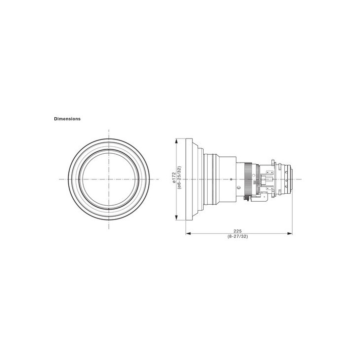 Panasonic ET-DLE060 - Zoom Lens for 1DLP Projector 0.6-0.81