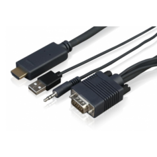 Sony CAB-VGAHDMI1 - VGA plus audio to HDMI cable (1m)