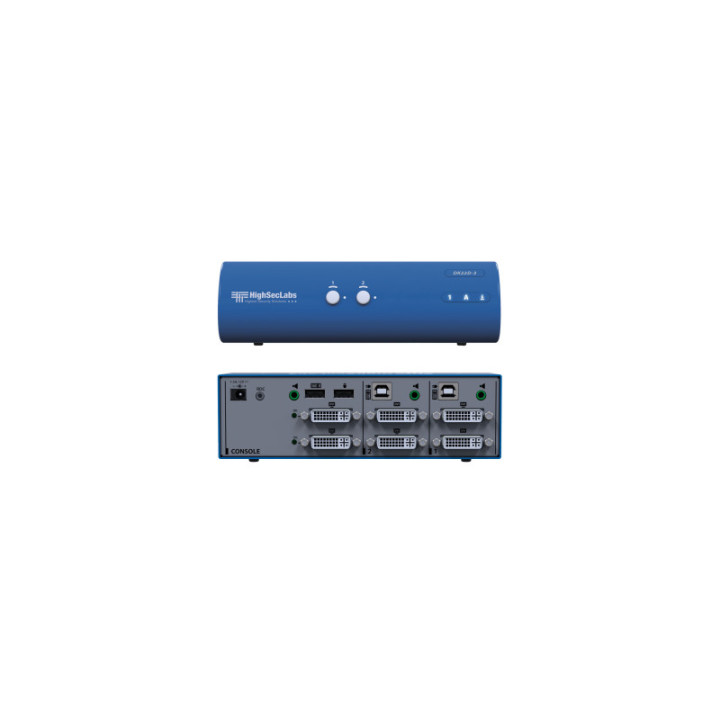 Kramer DK22D-3(CPN10290) - HSL Secure DH KVM Switch 2-Port DVI-I, PP 3.0