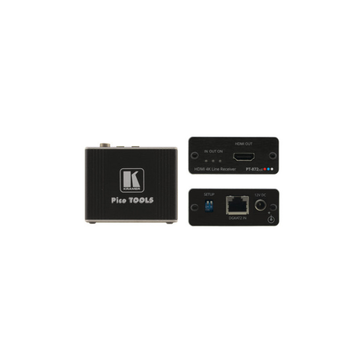 Kramer PT-872XR - 4K HDR HDMI Compact PoC Receiver over Long-Reach DGKat 2.0