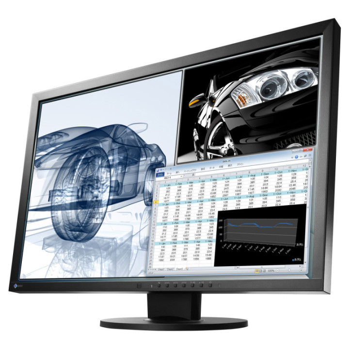 Eizo EV2430-Swiss Edition noir - 24.1" High End IPS-LCD-Widescreen (16:10 Format), Black