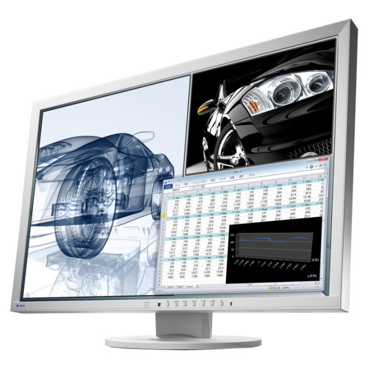Eizo EV2430-Swiss Edition gris - 24.1" High End IPS-LCD-Widescreen (16:10 Format), Gray