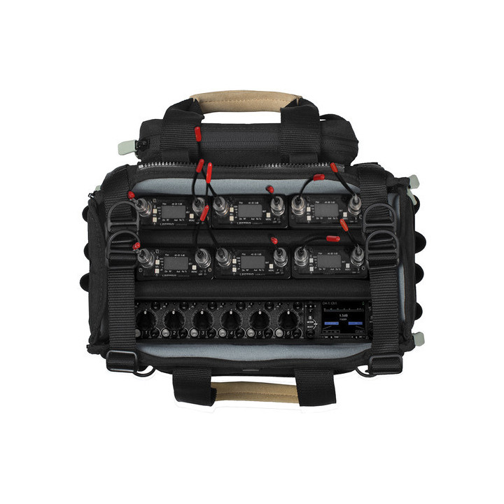 Portabrace AO-664S - Audio Organizer Bag for Sound Devices 644, Black