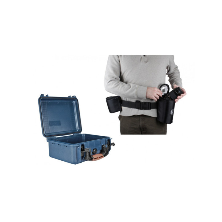 Portabrace LENS-SET1 - BP-Portabrace LB47 lens belt with PB-2400E hard case