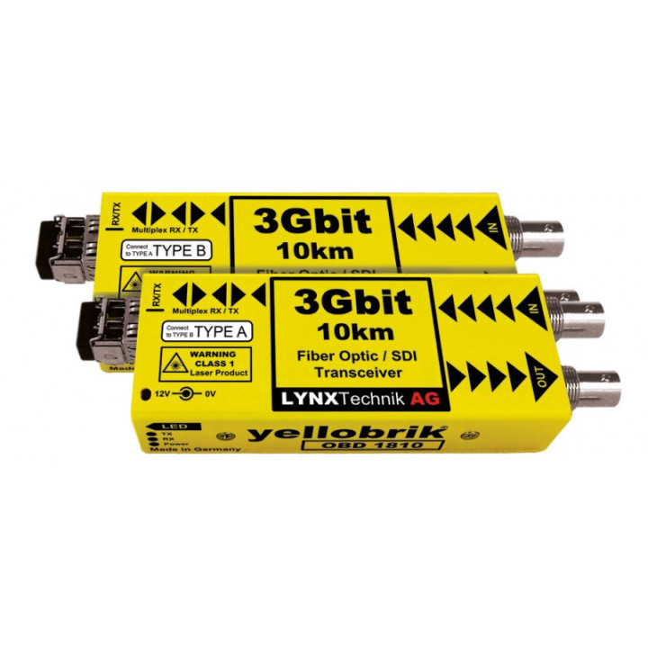 Lynx O BD 1810-2 LC - 3Gbit SDI Bidirectional Fiber Transceiver