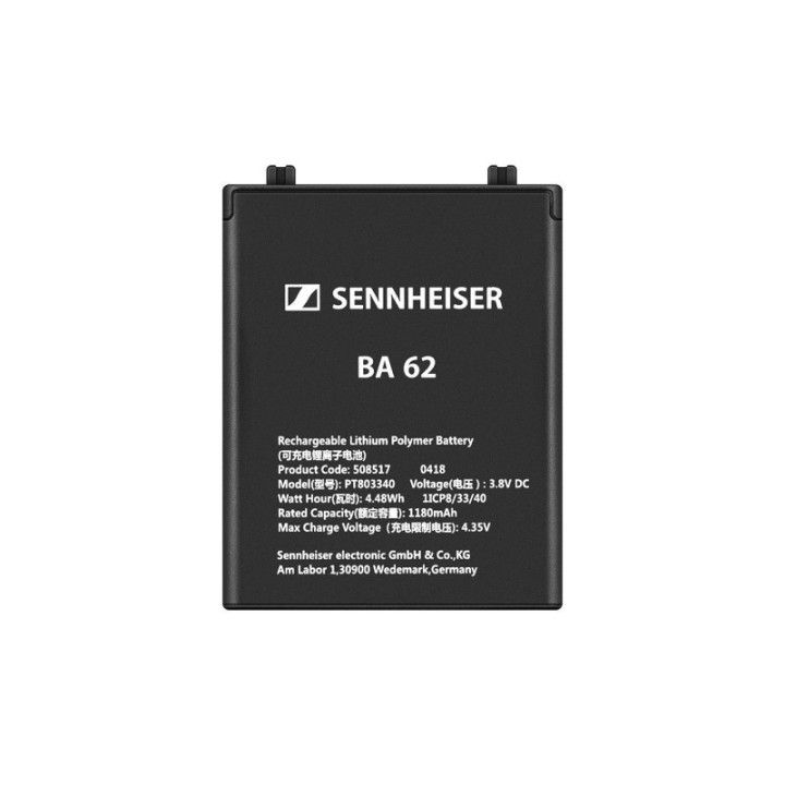 Sennheiser BA 62 - Lithium Ion Rechargeable Battery for SK 6212 Transmitter