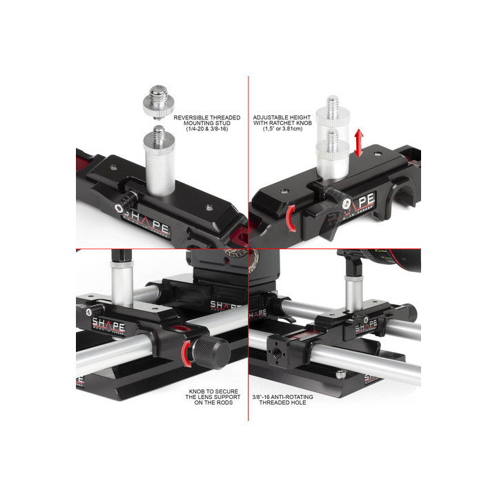 Shape LEN19 - Lens Support For 19 mm Studio Bridge Plate