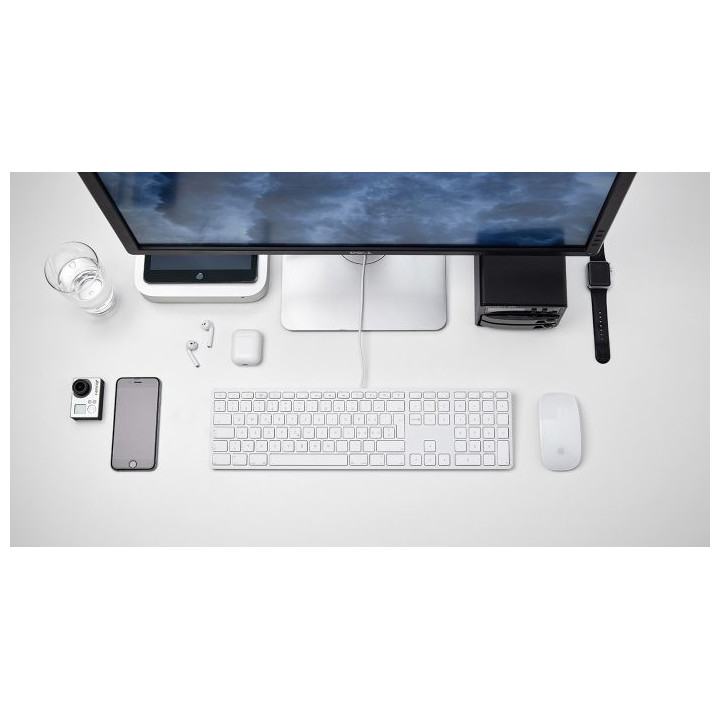 LMP KB_FR-AR_si - USB Keyboard KB-1243 with Numeric Keypad, 110 Keys