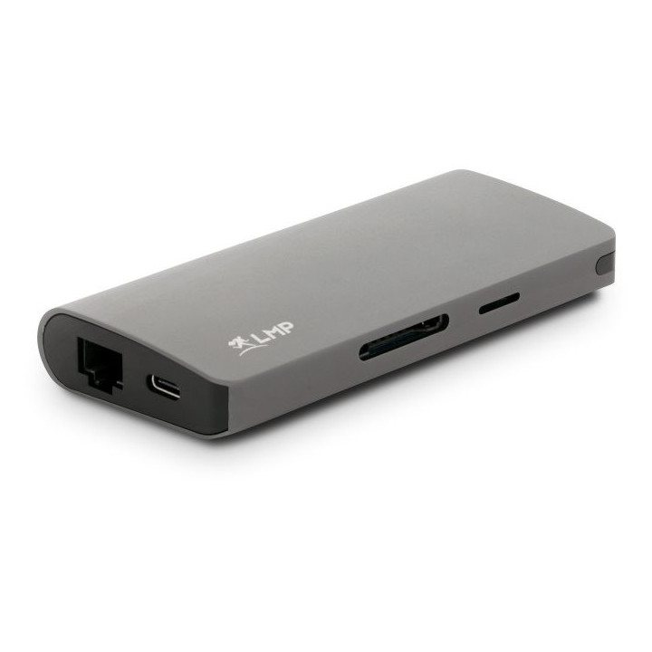 LMP USB-C-Travel_sp - USB-C Travel Dock 4K 9 Port