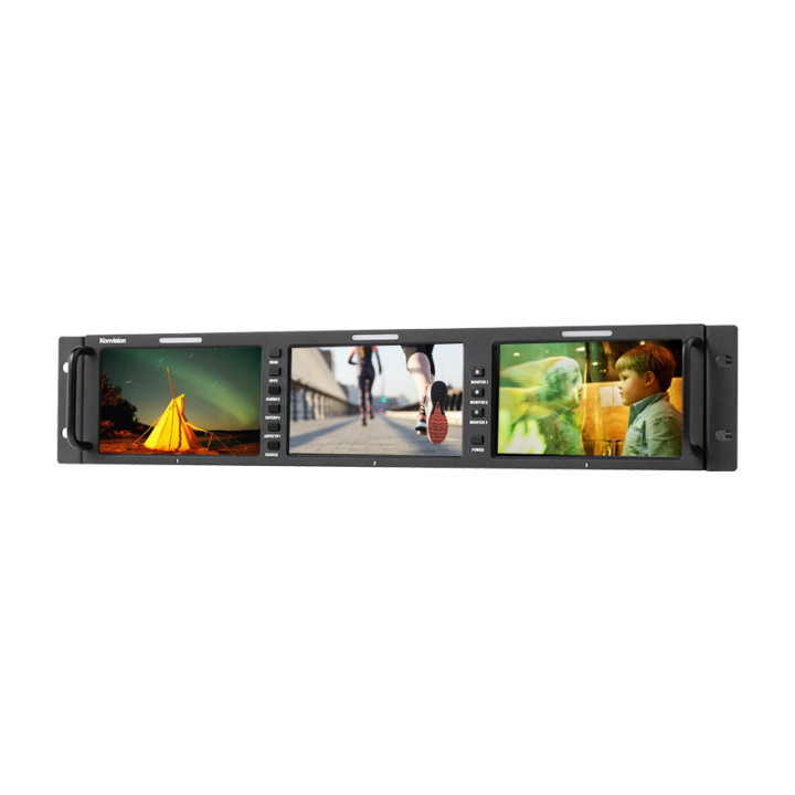 Konvision KRM-503A - 2RU 5.5"x3screens Full HD Rackmount Monitor