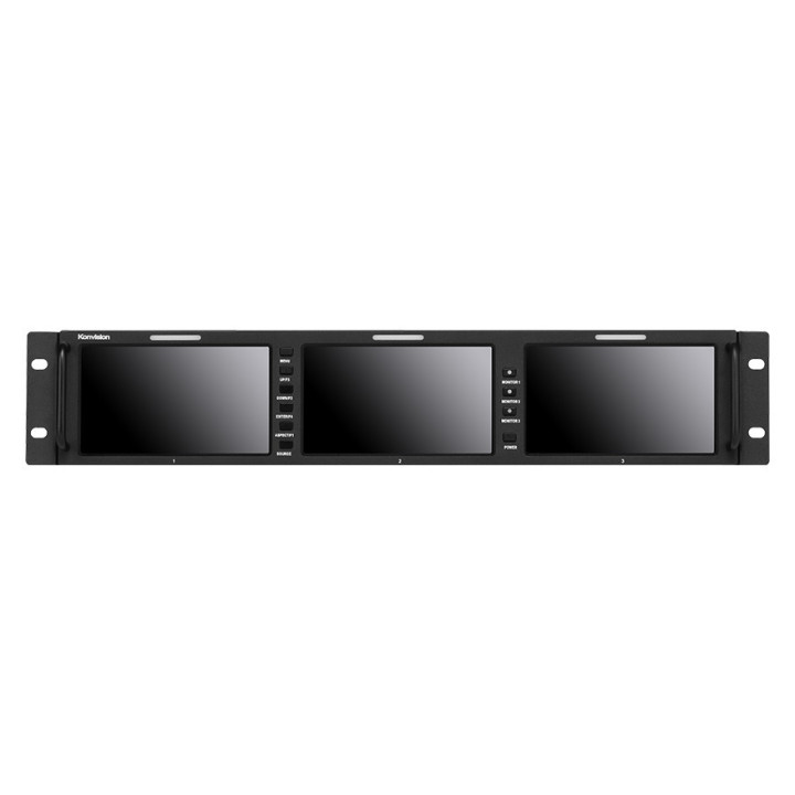Konvision KRM-503A - 2RU 5.5"x3screens Full HD Rackmount Monitor