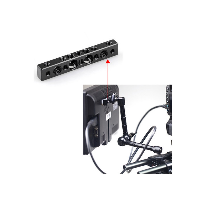 SmallRig 1091 - Cheese Bar with 1/4 Inch and 3/8 Inch Screw Hole