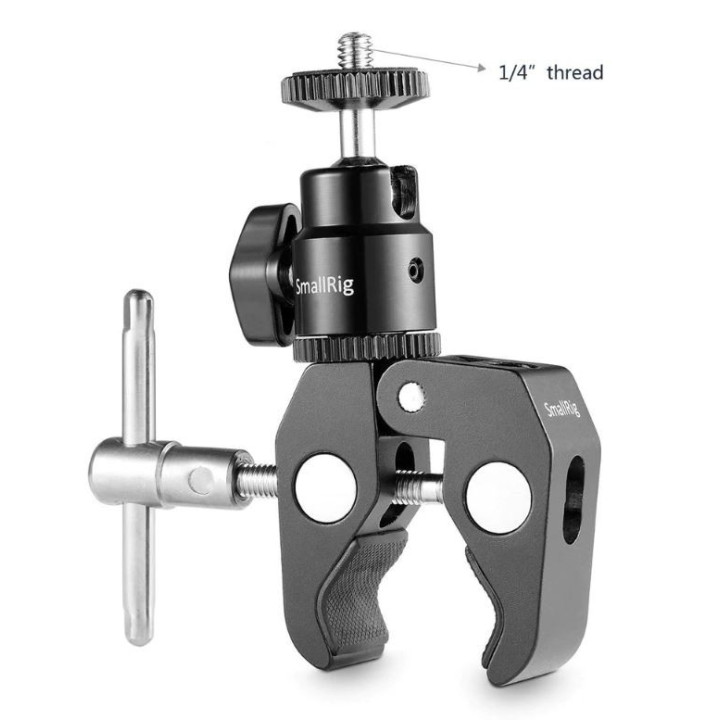 SmallRig 1124 - Clamp Mount V1 w/ Ball Head Mount and CoolClamp