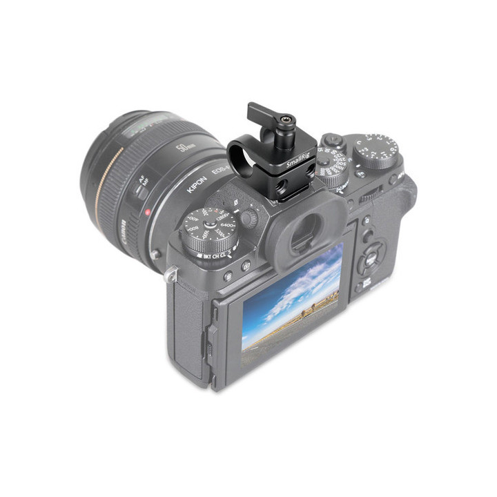 SmallRig 1597 - 15mm Rod Clamp with Cold Shoe