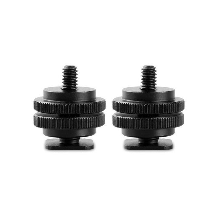 SmallRig 1631 - Cold Shoe Adapter with 3/8" to 1/4" Thread (2pcs Pack)