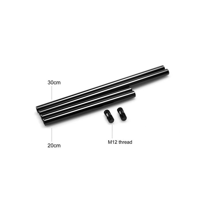 SmallRig 1659 - 15mm with M12 Thread Black Aluminum Alloy Rods Combination