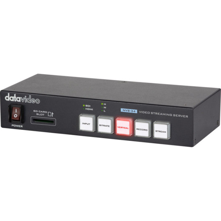 Datavideo 2510-8216 - NVS-34 - H.264 Dual Streaming Encoder with Vertical ModeHD