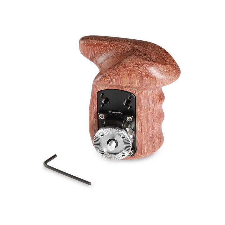 SmallRig 1891B - Left Side Wooden Grip with Arri Rosette