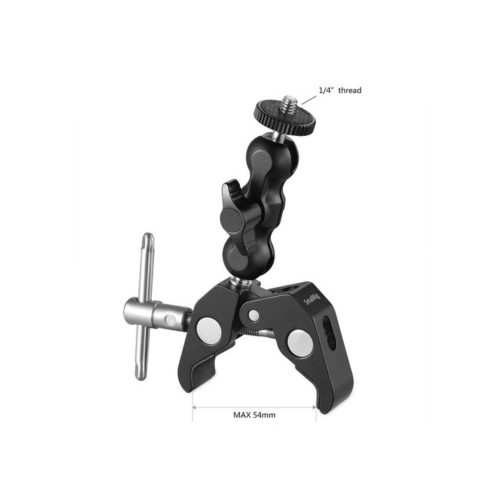 SmallRig 2164 - Multi-Functional Crab-Shaped Clamp with Ballhead Magic Arm