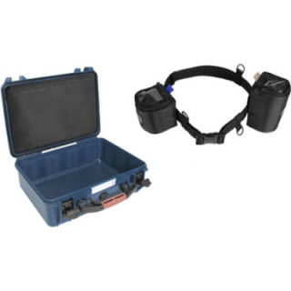 Portabrace BP-Portabrace LB47KIT - Lens Belt/Nylon belt with 4-inch & 7-inch Lens Cups /Included PB-2400E hard case
