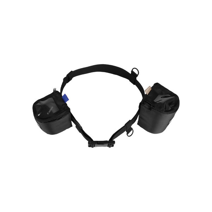 Portabrace BP-Portabrace LB47KIT - Lens Belt/Nylon belt with 4-inch & 7-inch Lens Cups /Included PB-2400E hard case