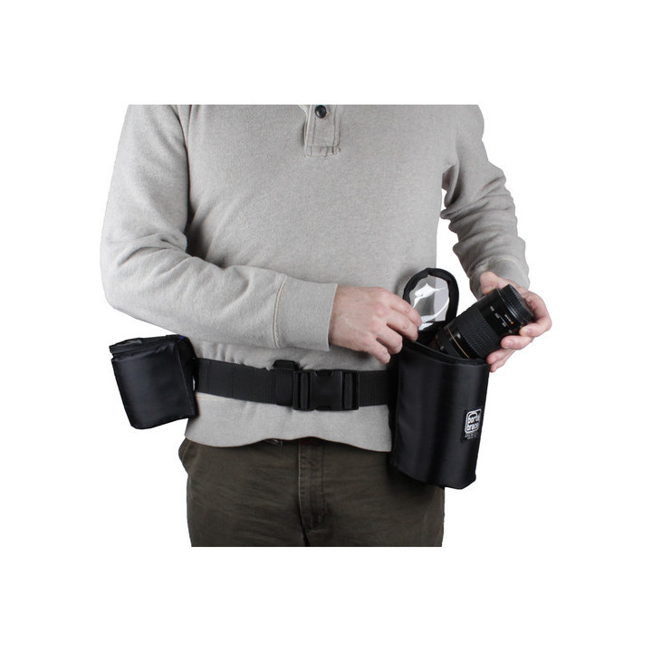 Portabrace BP-Portabrace LB47KIT - Lens Belt/Nylon belt with 4-inch & 7-inch Lens Cups /Included PB-2400E hard case