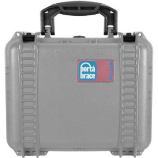 Portabrace PB-2300FP - Hard Case, Foam Interior, Airtight, Extra-Small, Platinum
