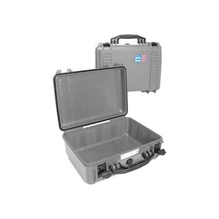 Portabrace PB-2400EP - Hard Case, Airtight, Small, Platinum