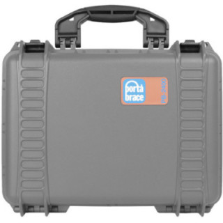 Portabrace PB-2400FP - Hard Case, Foam Interior, Airtight, Small, Platinum