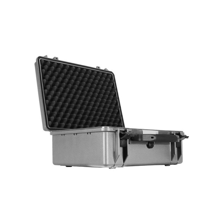 Portabrace PB-2500FP - Hard Case, Foam Interior, Airtight, Medium, Platinum