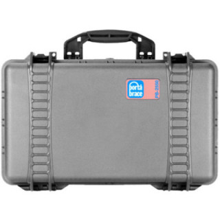 Portabrace PB-2550EP - Hard Case, Foam Interior, Airtight, Medium, Platinum