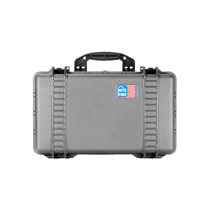 Portabrace PB-2550EP - Hard Case, Foam Interior, Airtight, Medium, Platinum