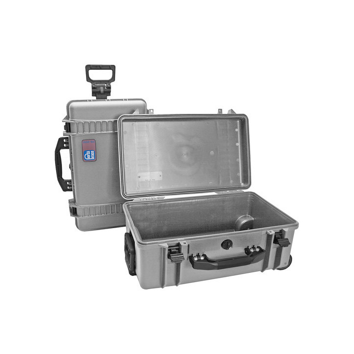 Portabrace PB-2550EP - Hard Case, Foam Interior, Airtight, Medium, Platinum