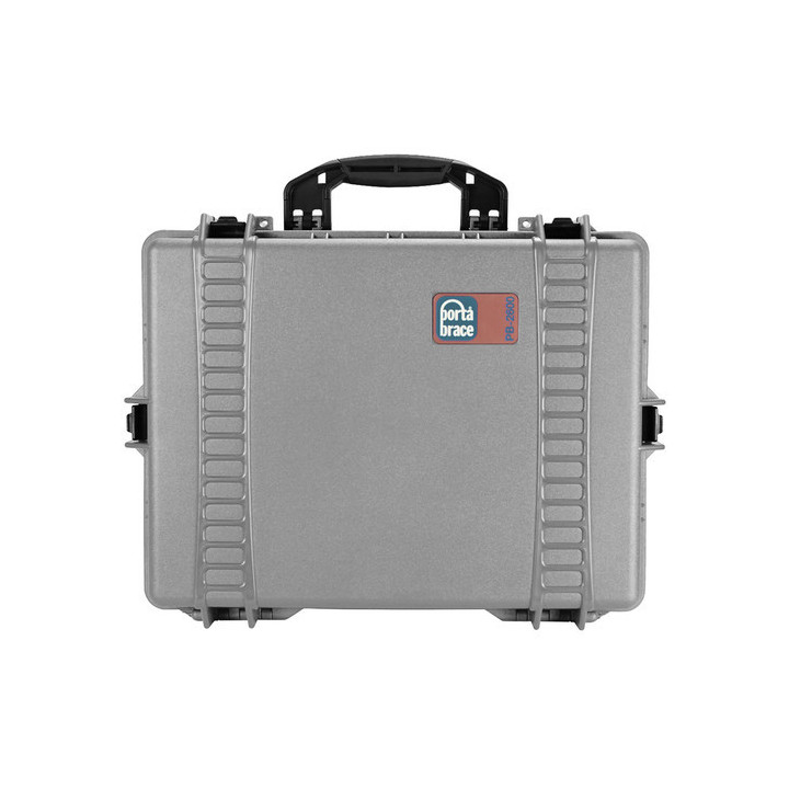 Portabrace PB-2600EP - Hard Case with Wheels, Airtight, Medium, Platinum