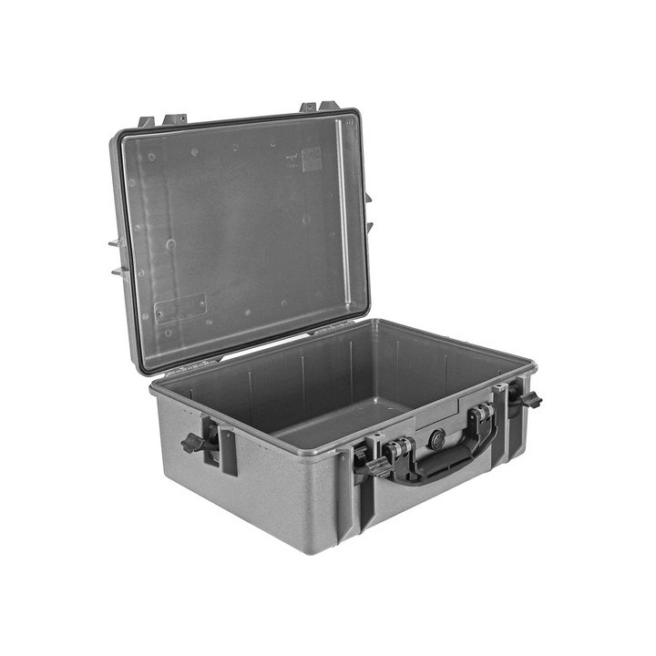 Portabrace PB-2600EP - Hard Case with Wheels, Airtight, Medium, Platinum