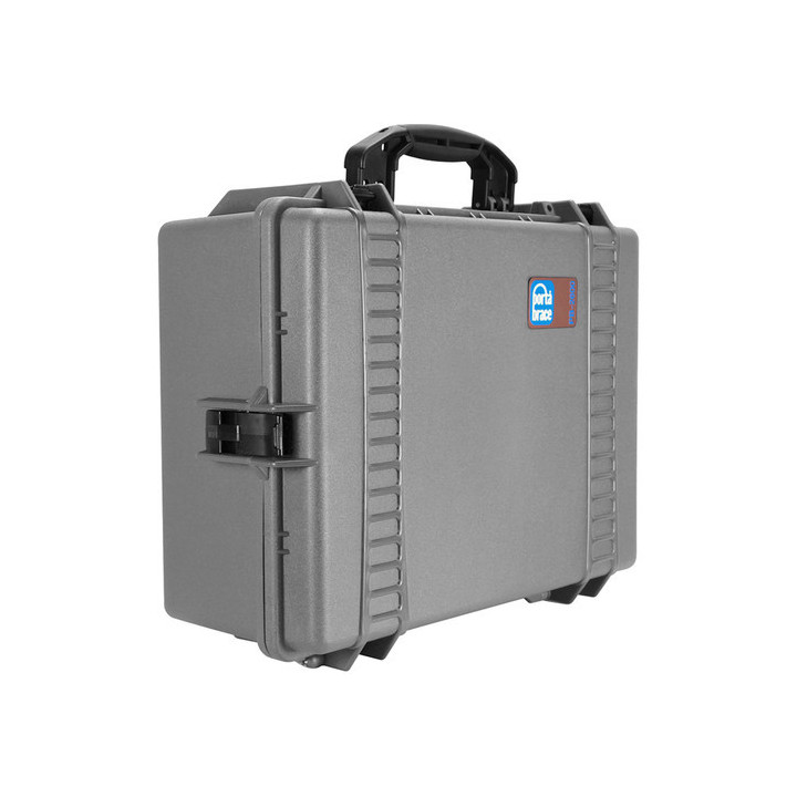 Portabrace PB-2600EP - Hard Case with Wheels, Airtight, Medium, Platinum