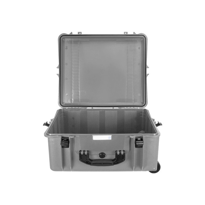 Portabrace PB-2750EP - Hard Case with Wheels, Airtight, Large, Platinum